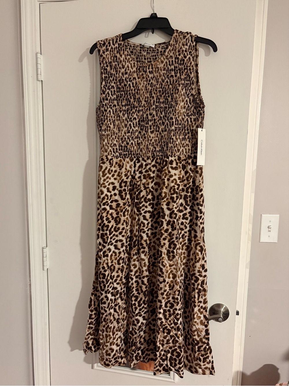 Leopard Print Sleeveless Dress